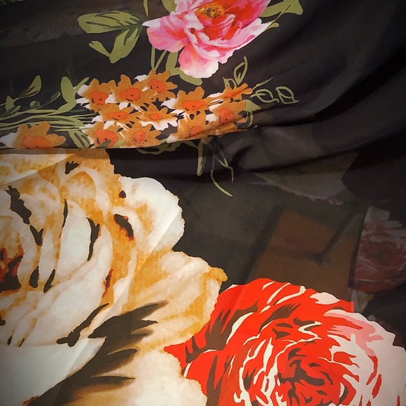 OC Order Plus, Black Floral Dress, NWT - Picture 7 of 8